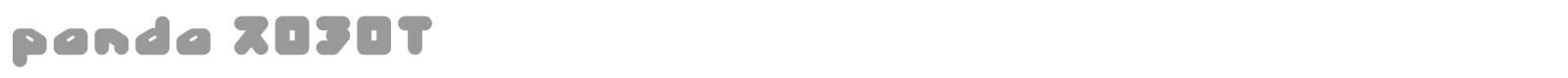 Panda Robot font preview